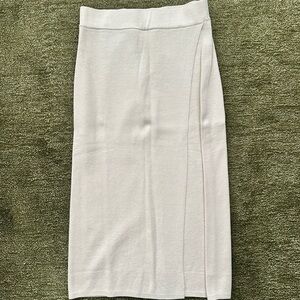 Banana Republic Cream Knit Midi Skirt